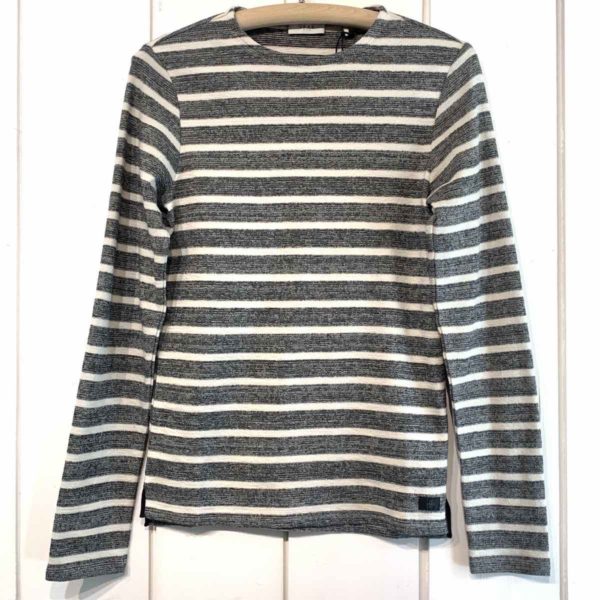 Ikks : Sweat Rayé Noir