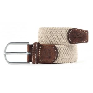 Billybelt : Ceinture tressée Beige Sable
