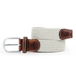 Billybelt : Ceinture tressée Gris Mouette