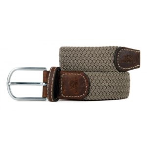 Billybelt : Ceinture tressée Beige Taupe