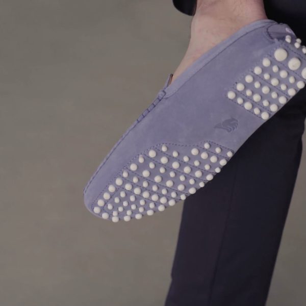 BOBBIES : Mocassin Lewis Bleu Denim Suédé – Image 2