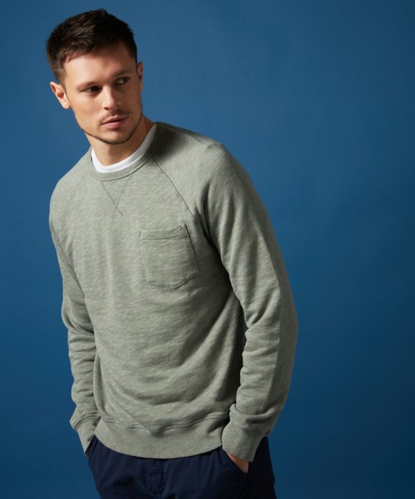 Hartford : Sweatshirt raglan vert de gris – Image 2
