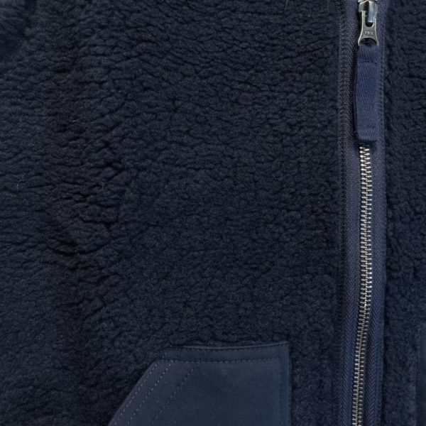 Hartford : Gilet Sherpa sans manches navy – Image 2