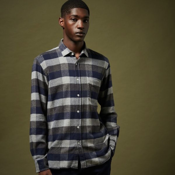 Hartford : Chemise regular Paul à larges carreaux