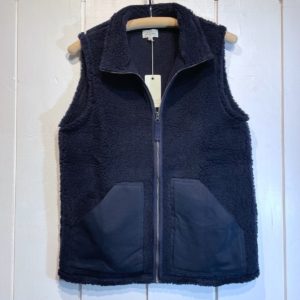 Hartford : Gilet Sherpa sans manches navy