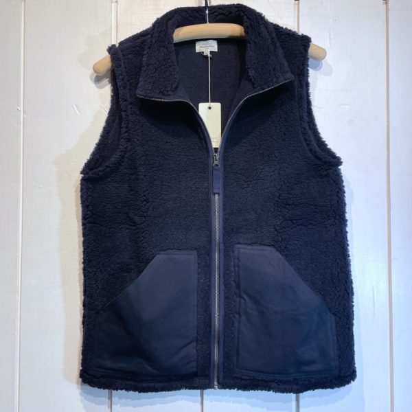 Hartford : Gilet Sherpa sans manches navy
