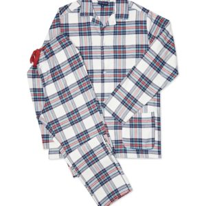 Arthur : Pyjama Long Boutonné Logan Neige