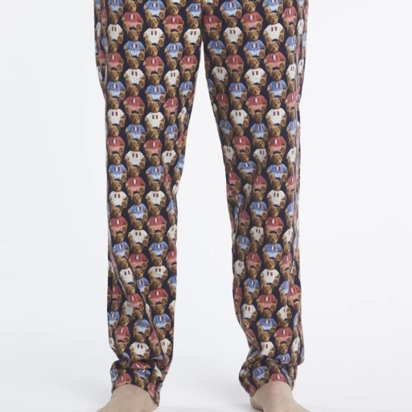Arthur : Pyjama Long Bleu Blanc Ours – Image 3