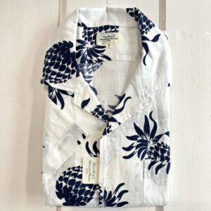 Hartford : Chemise Imprimée Ananas Écru