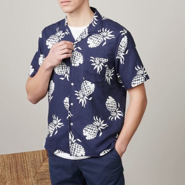 Hartford : Chemise Imprimée Ananas Écru – Image 2