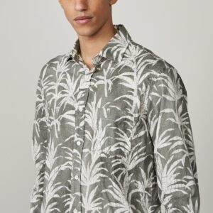 Hartford : Chemise Paul Imprimée "palmiers" Tie and Dye Cactus.