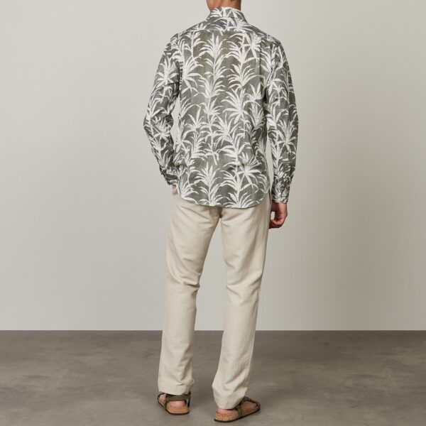 Hartford : Chemise Paul Imprimée "palmiers" Tie and Dye Cactus. – Image 3