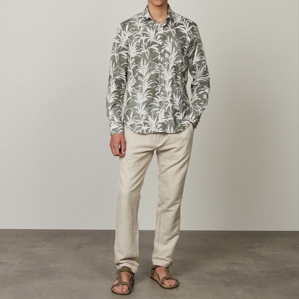 Hartford : Chemise Paul Imprimée "palmiers" Tie and Dye Cactus. – Image 2