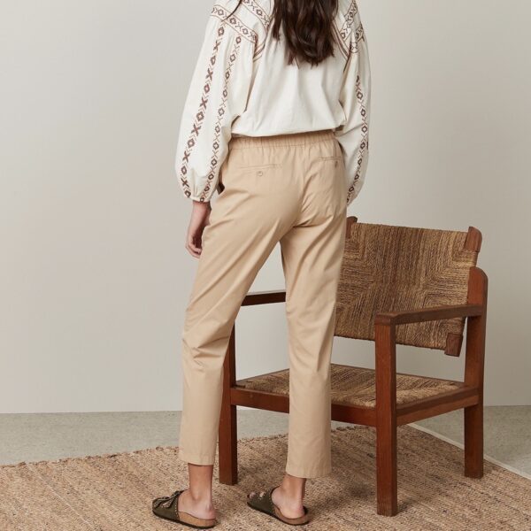 Hartford : Pantalon Paolo en gabardine légère Beige – Image 3