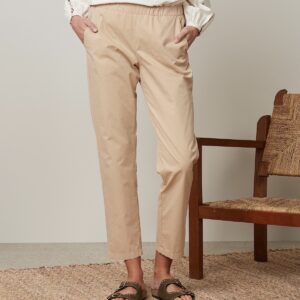 Hartford : Pantalon Paolo en gabardine légère Beige