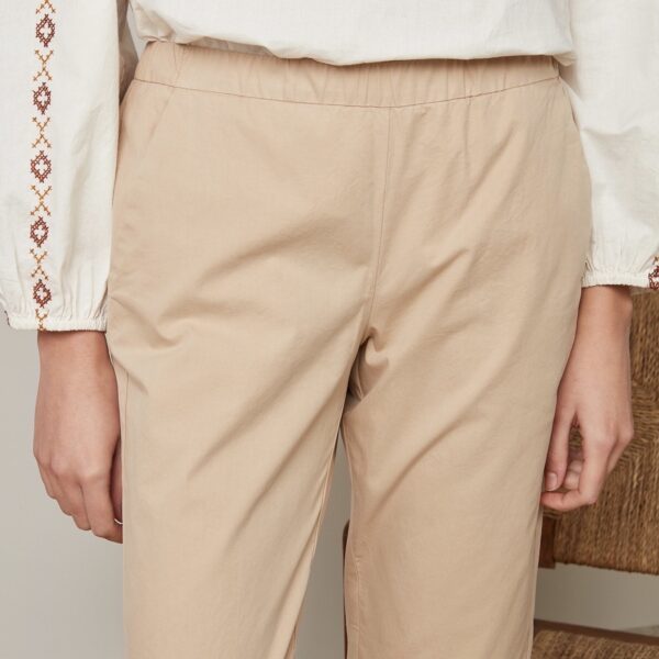 Hartford : Pantalon Paolo en gabardine légère Beige – Image 2