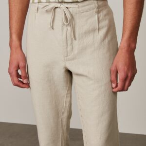 Hartford : Pantalon Tanker Coton et Lin Beige