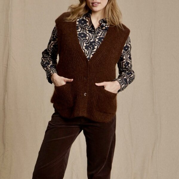 Bella Jones : Cardigan Salome  Bleu Cobalt – Image 2