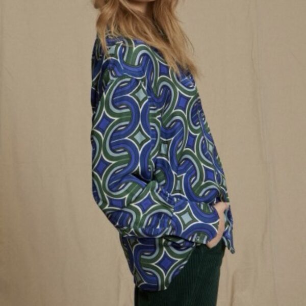 Bella Jones : Chemise Schilling Cobalt. – Image 2