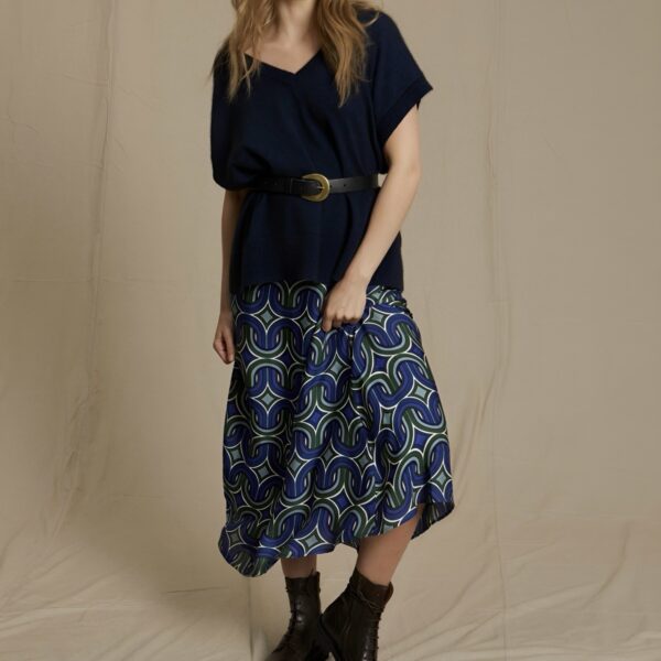 Bella Jones : Jupe Slow Cobalt – Image 2