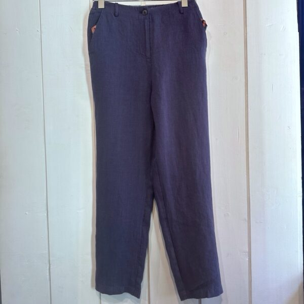 Bella Jones : Pantalon Néo en lin marine – Image 3