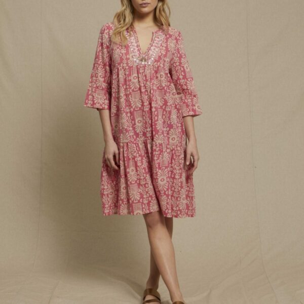 Bella Jones : Robe Newcastel corail – Image 2