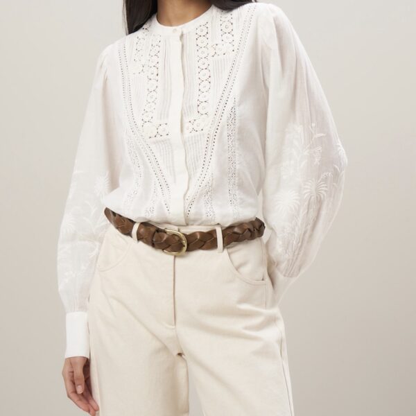 Hartford : Chemise Côme en voile de coton écru