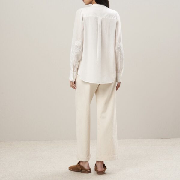 Hartford : Chemise Côme en voile de coton écru – Image 3