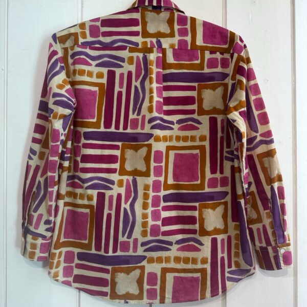 Hartford : Chemise Cinéma imprimé éthnique rose camel – Image 3