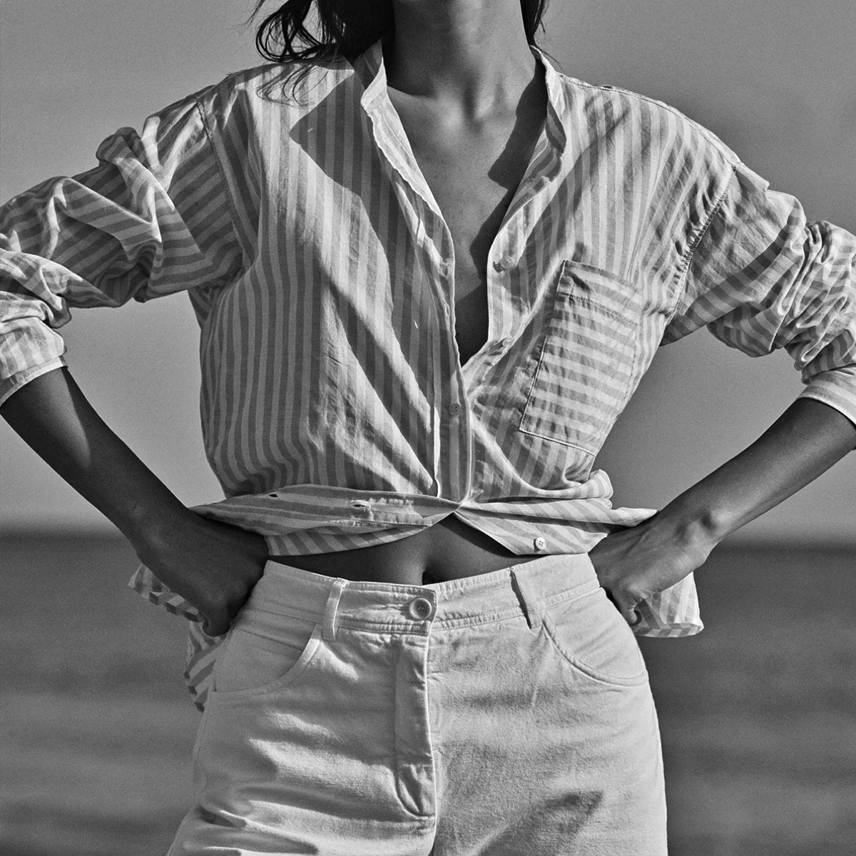 Hartford : Chemisier Connor fil à fil rayé bleu – Image 2