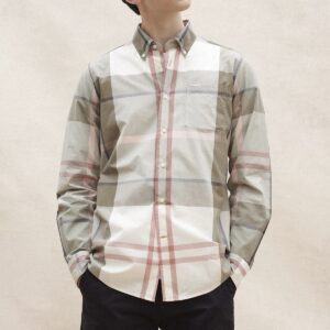 BARBOUR : Chemise Harris glenmore olive tartan