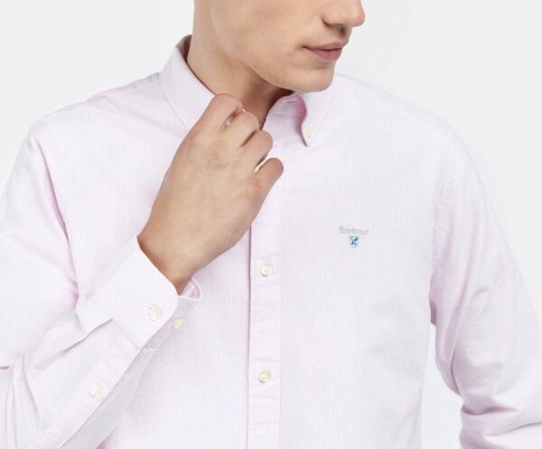 BARBOUR : Chemise Striped Oxford Pink – Image 2