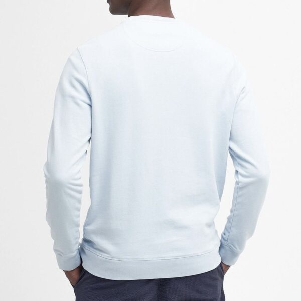 BARBOUR : Sweat large logo niagara mist – Image 2