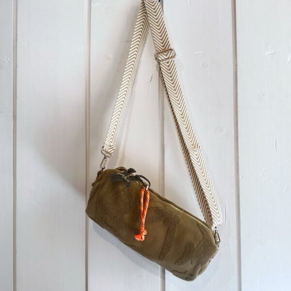 CRAIE STUDIO : Sac Tube Panthère Kaki