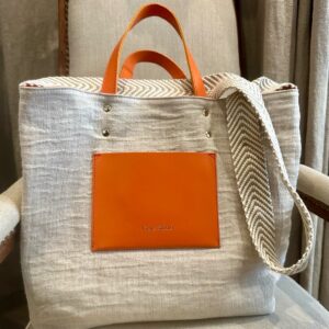 CRAIE STUDIO : Sac Ruban Brume Orange