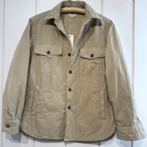 Hartford : Chemise Peter Matelassé en Twill de Coton Khaki