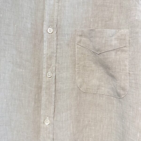 Hartford : Chemise Storm en chambray de lin sable – Image 2