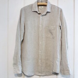 Hartford : Chemise Storm en chambray de lin sable