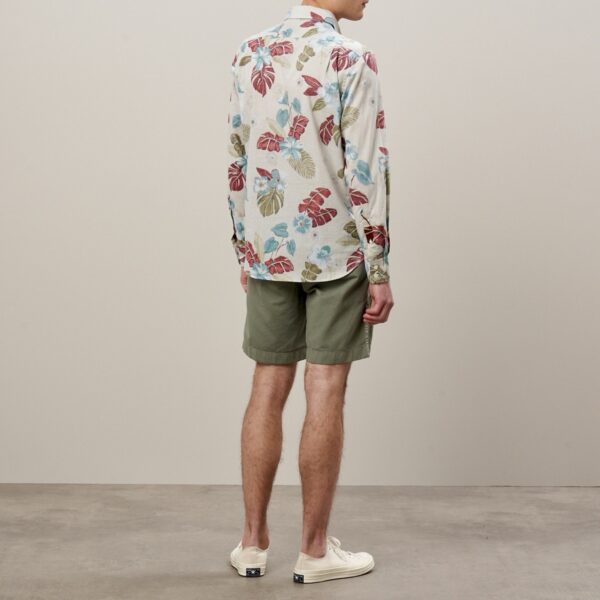 Hartford : Chemise Paul Imprimée Hawaï Sable – Image 3