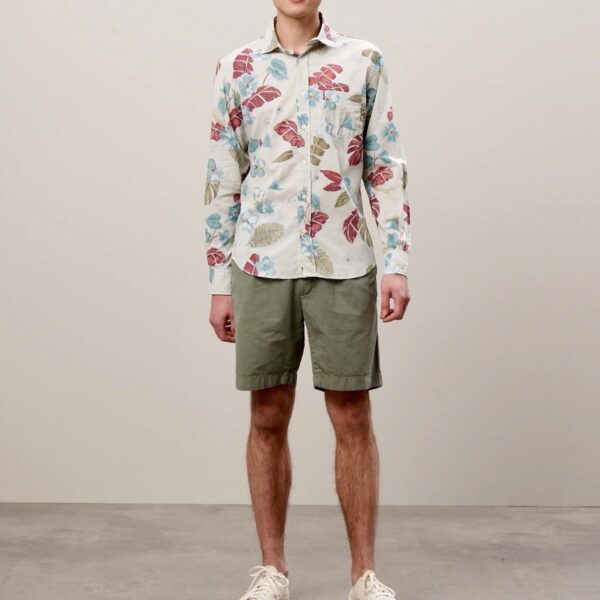 Hartford : Chemise Paul Imprimée Hawaï Sable – Image 2