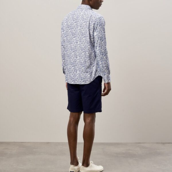 Hartford : Chemise Paul Lin Viscose Bleu Imprimé – Image 3