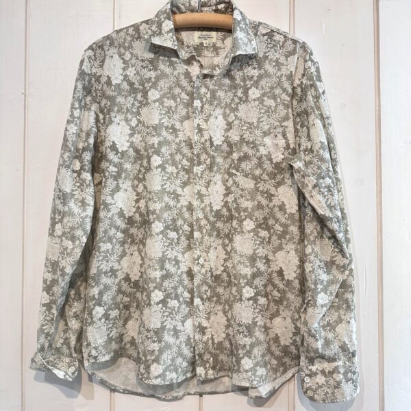 Hartford : Chemise Paul Lin Viscose Army Imprimé