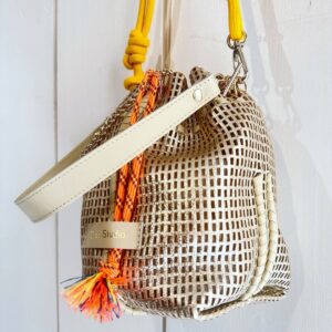 CRAIE STUDIO : Sac Bibi Cuir Or