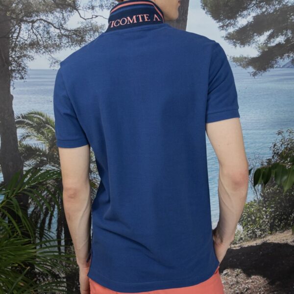 Vicomte Arthur : Polo PIBO bleu klein logo bicolore – Image 2