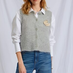 Bella Jones : Pull Louka Gris chiné