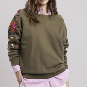Hartford : Sweatshirt Tapucine vert militaire