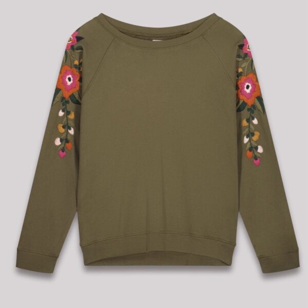Hartford : Sweatshirt Tapucine vert militaire – Image 3
