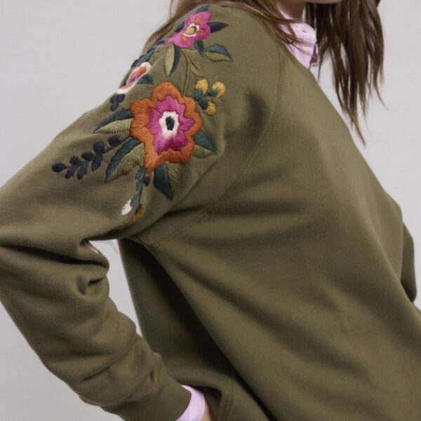Hartford : Sweatshirt Tapucine vert militaire – Image 2