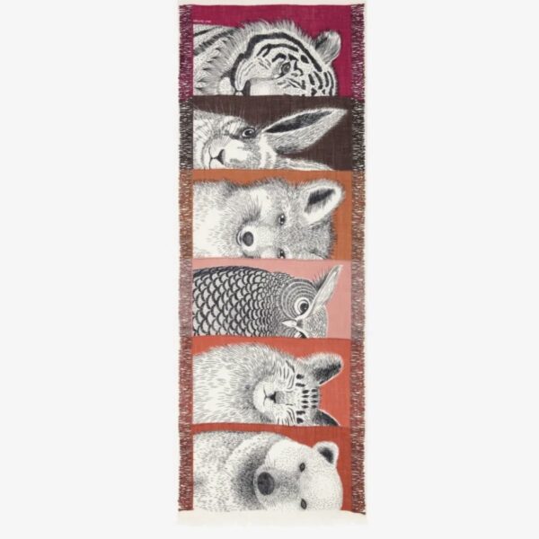 Inouï Éditions : Écharpe 70 Frère rose