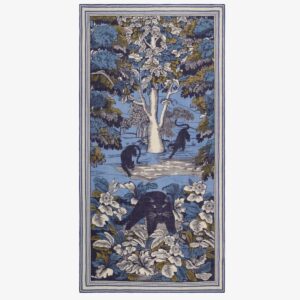 Inouï Éditions : Écharpe 90 Panthère Bleu